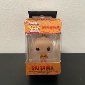 Funko Pop Pocket Keychain Saitama One Punch Man Anime Figure NEW SEALED